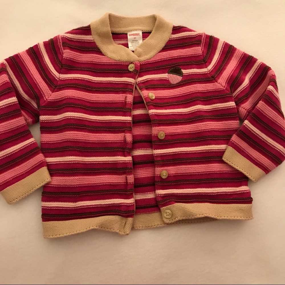 Gymboree Pretty in Plum Striped Sweater